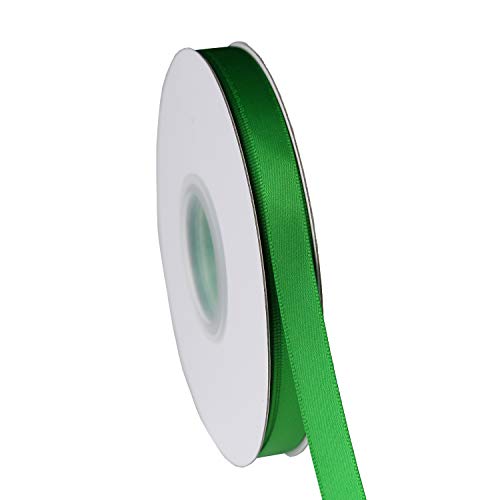 ITIsparkle 3/8" Inch Double Faced Satin Ribbon 50 Yards-Roll Set for Gift Wrapping Scrap Books Party Favor Hair Braids Baby Shower Decoration Floral Arrangement Craft Supplies, Emerald Ribbon - color: Emerald