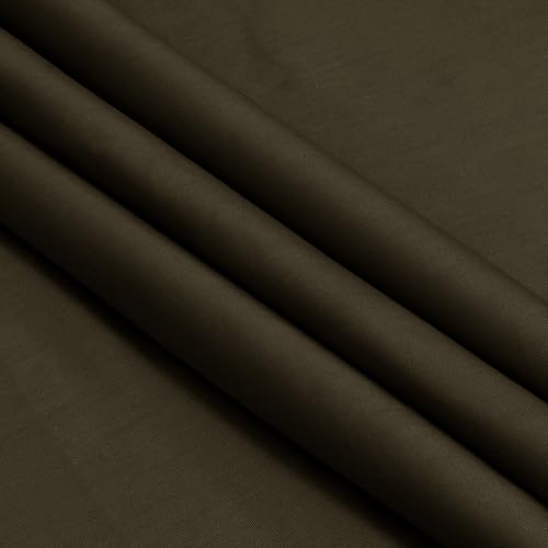 Homiest Chocolate Brown Cotton Broadcloth Fabric by The Yard, 10Yards x56In - color: Chocolate Brown, size: 10 Yards