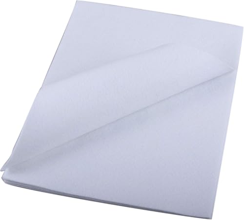 YYCRAFT Craft Soft Felt Sheets 9 Inch X 12 Inch - 12 Pcs Pack, White - color: White(12 Pcs)