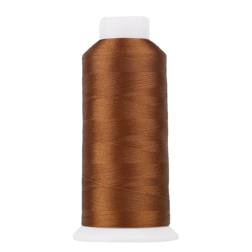 High Tenacity Polyester Embroidery Machine Thread 40WT(120D/2) 4000M Per Spool for Commercial and Domestic Embroidery Machine (Bronze-1973) - color: Bronze-1973
