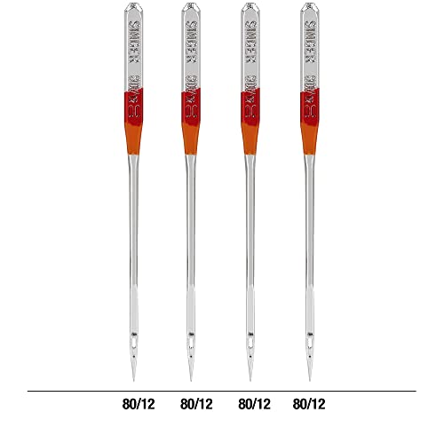 SINGER Regular Point Sewing Machine Needle, 5 Count, Sizes 80/12, 90/14, 100/16 - style: 80/11, 90/14, 100/16