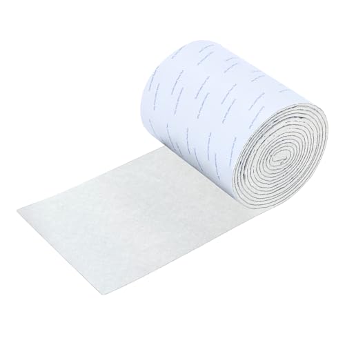 Felt Furniture Pads, 5 x 120 x 0.12 Inch Felt Strips - color: White, size: 5" x 120" (1 Pack)