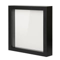 Muzilife 8x8 Small Shadow Box Wood Picture Frame, Tempered Glass, Black - color: Black, size: 8x8