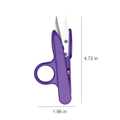 Thread Snips Scissors for Sewing Small Plastic Sewing Nippers Embroidery Snippers Craft Snip Cutters and Thread Clippers for Cutting Thick Fabric and Fishing Line(Purple)
