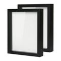 Muzilife 8x10 Small Shadow Box Wood Picture Frame, HD Glass, 2PCS, Black - color: Black, size: 2pcs 8X10