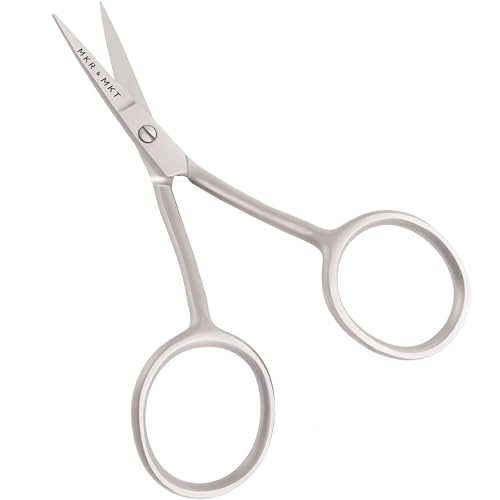 Applique Embroidery Scissors Set - Duckbill & Needlepoint, 4.5", Brushed - color: Satin
