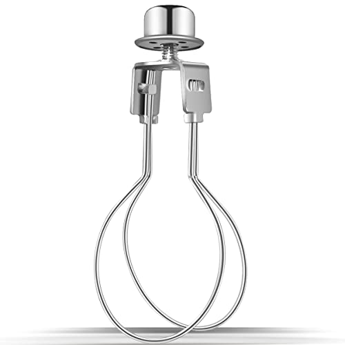 Clip on Lampshade Adapter, Shade Light Bulb Clip Adapter(1 Pcs, Silver) - color: Silver