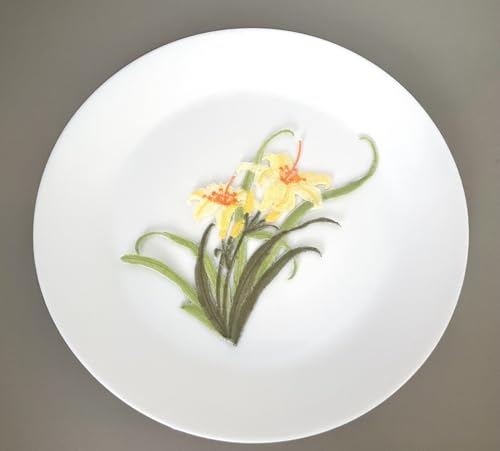 Iron/Sew on Applique Repair Patches,Flower Patches,Yellow Orchid Patch - color: Yellow Orchid