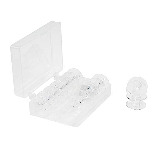 SINGER Class 15J Transparent Bobbins with Storage Case, 12 Count - size: 1 Count (Pack of 1)