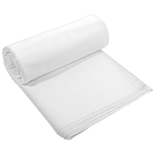 100% White Cotton Fabric 5 Yards 59 Inches Wide Cotton Quilting Fabric by The Yard, Soft Embroidery Muslin Fabrics for Sewing Material Apparel Cloth - color: White, size: 5 Yards