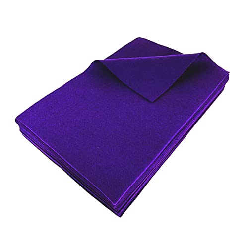 Jtnohx Color Felt Fabric Soft Felt Sheets for Crafts Dark Purple 20Pc 1.4mm - color: Dark Purple