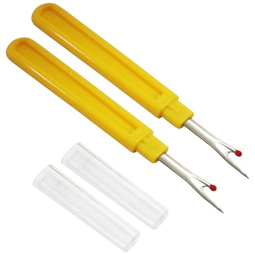 Hordion 6 PCS Seam Ripper Stitch Remover Tool, Yellow Seam Ripper - color: Yellow