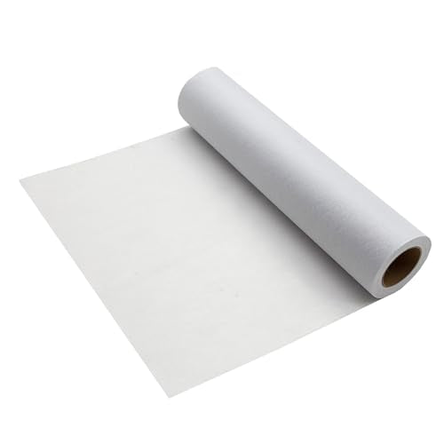 QIDIWIN Iron-On Non-Woven Fusible Interfacing - No-Sew Fabric Structure Support & Stability Ideal for DIY Sewing Quilting Embroidery Crafts, Medium & Lightweight Options (MediumWeight, White) - color: MediumWeight, White