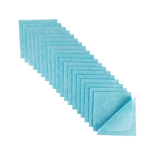 Jtnohx Soft Felt Fabric Flexible Craft Felt Sheets Light Blue 6" 20Pcs - color: Light Blue