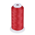 Simthread 100% Cotton Thread 1641 Yards Red for Sewing Quilting - color: Red