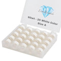 Simthread 25pcs Size A SA156 60WT Prewound Bobbin Thread - White - color: 25White
