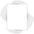 Golden State Art 11x14 White Uncut Picture Mats Matboards, Pack of 10 - size: 11x14