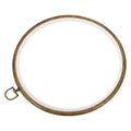 MECCANIXITY Embroidery Hoop Frame 10 Inch Round Imitated Wood Circle Cross-Stitch Ring for Art Craft Sewing Ornament, Pack of 2 - size: 10"