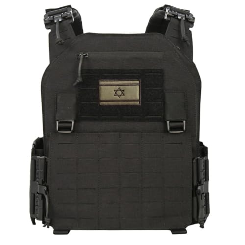 Uijokdef 2 PCS Asia Flag Patches Hook and Loop Fastener Embroidered Tactical Military National Asia Patch (Israel 1) - color: Israel 1