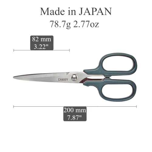 CANARY Craft Scissors Heavy Duty Blade 7.8", Sharp Japanese Stainless Steel Blade, Made in JAPAN - size: Craft (Heavy Duty)