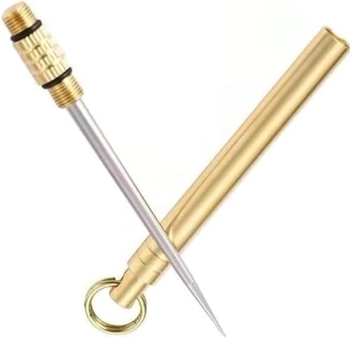 A Set Gold Cigar Holder Needle, Mini Stainless Steel Punch Draw Enhancer Tool, Nubber Assemblage Field Tool Can Be Dredge Cigar, Practical Cigar Accessories for All Cigars, Portable Cigar Needle