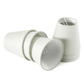 Fuloon Small Lamp Shades Clip on Bulb, Modern European Style Mini Lamp Shades for Chandelier, French Country White Chandelier Lampshades, 3.5x5.1x5.5 in, 6 Pack (Linen White) - color: Linen White, size: 6 Pack