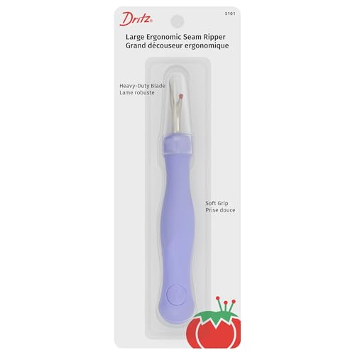 Dritz 5101 Ergonomic Large Seam Ripper - color: Purple, size: Large, style: Large with Ergonomic Design