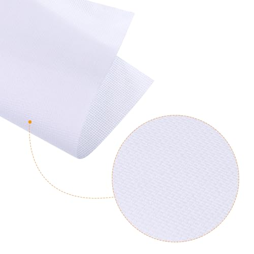 PATIKIL 14 Count Cross Stitch Cloth 20" x 20", Embroidery Cotton Fabric for DIY Needlework, White
