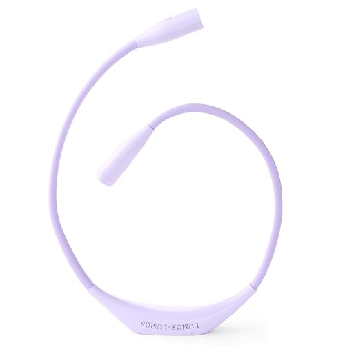 Lumos Knitting Light, Crafter Light Around Neck for Knitters and Crocheters, 3 Colors & Adjustable Brightness. Portable, Wearable, Rechargeable&Long Lasting (Lavender) - color: Lavender