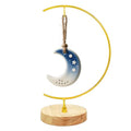YY YEARCHY 11-inch Ornament Display Stand with Wooden Base Metal Hook Tabletop Holder for Hanging Glass Globe Ball Gifts(1, Bright Gold) - color: Bright Gold