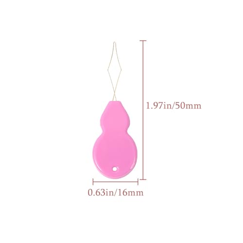 Automatic Needle Threaders Plastic Gourd Shaped, for Sewing Machine Hand Sewing - Embroidery for Cross Stitch Crafts (Multicolor-Gold, 63PC) - size: 63PC
