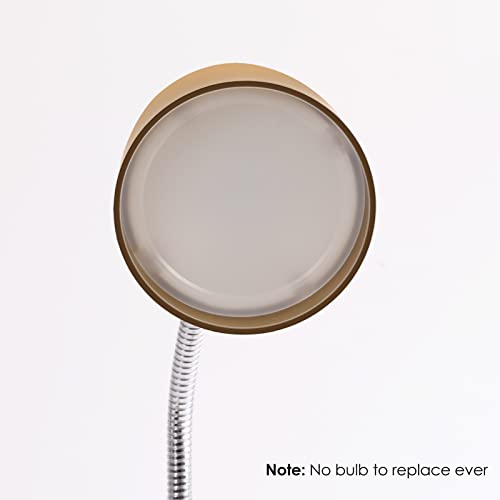 E ENERGETIC LIGHTING LED Desk Lamp, 3.5W 240LM 4000K Cool White Study Lamps for Bedroom and Office, Eye Protection, ETL Listed, Gold Table lamp - color: Desk Lamp-Gold