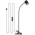 Desk Lamp USB Clip On Light,Book Lights for Reading at Night Clamp Light - color: Matte Black