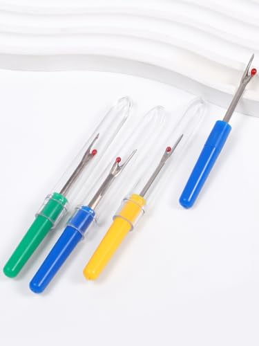 12pcs Convenient Handhold Sewing Seam Ripper/Collapsible Stainless Steel Thread Remover/Crafting Removing Threads Tool