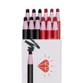 HOMSSEM 12-Pack Multi-Surface China Marker & Peel Off Grease Pens - Blk Red - color: Black 6p + Red 6p