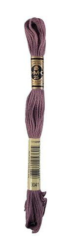 DMC 6-Strand Embroidery Cotton Bundle - Antique Violet Color Family -4 Skeins of Thread - 8.7yd Skeins