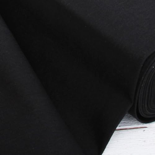 Threadart Black Linen Fabric - 3 Yard Cut, 55" Wide - color: Black, size: 3 YARDS