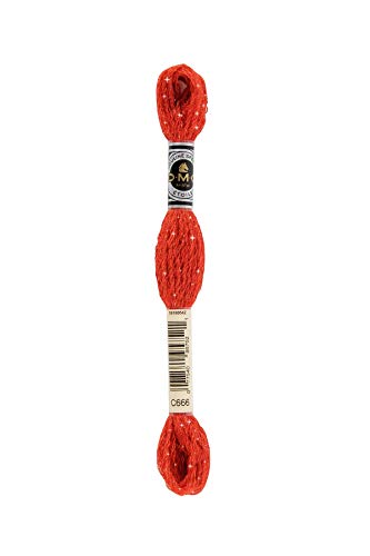 DMC CORPORATION DMC 6-Strand Etoile Floss 8.7yd-Bright Red Embroidery Accessory, 617-C666 - color: 617-c666