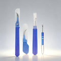 4 Pcs Seam Ripper Set and Thread Cutter Sewing Stitch Remover Tool Kit with Safety Cap for Embroidery Quilting Hemming Blue (Pack of 4)