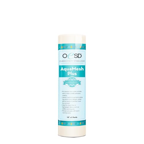 OESD AquaMesh Plus Wash Away Embroidery Stabilizer 10" x 5 Yd Roll