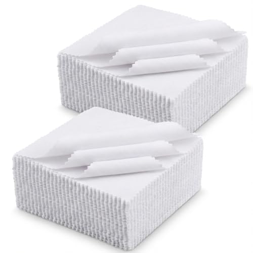 Charm Packs for Quilting 5 Inch, 50 Pack 5 Inch Cotton Fabric Squares, Solids White Charm Pack Precut Fabric Squares for Quilting - size: 5 Ihch