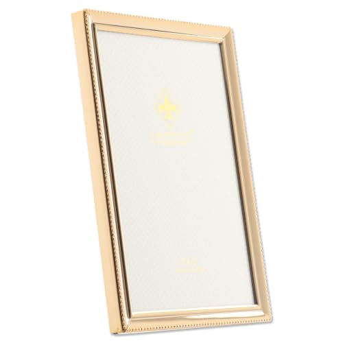 Lawrence Frames Bead Border Design, 5x7, Gold - color: Gold, size: 5x7