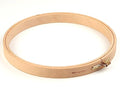 Nurge Premium Quality 24 mm Wood Embroidery Hoop, Cross Stitch Hoop with Gold Plated Adjustable Brass Screw (No:6) - size: 9.84" / 250mm Dia