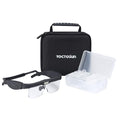 YOCTOSUN Magnifying Glass with LED Lights,5 Lenses,Storage Case,Head Strap - color: Black With Storage Case