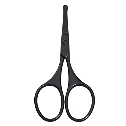 Multicolor Professional Grooming Scissors for Facial Hair Removal - color: Black Set D