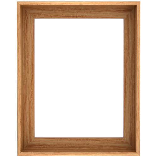 11x11 Floating Frame for 0.75"-1.25" Deep Canvas - color: Light Oak Frame, size: 11L" x 11W"