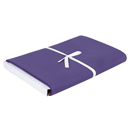 Craftido-19 Options-100% Cotton Fabric by The Yard in Solid Color 44”Wide by 3yd (9 ft) -Medium Weight 5.2 oz-Soft Cotton for Quilting, Sewing, Crafts, Binding, Backing and Lining - Gentian Violet - color: Gentian Violet
