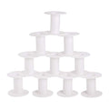 PH PandaHall 20pcs Empty Plastic Spools, 2 Inch Ribbon Spool White Wire Spools Thread String Bobbin Weaving Bobbins Craft Spools for Embroidery Thread, Yarn, Ribbon, Crafts and Sewing