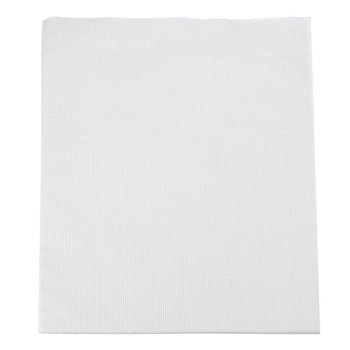 PATIKIL 14 Count Cross Stitch Cloth 19"x28", Embroidery Cotton Fabric DIY Cross Stitch for Handmade Needlework Art Crafts Machine Embroidery, Light Grey - color: Light Grey, size: 19"x28"