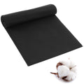 3 Yards Black Cotton Fabric by the Yard Fabrics,59 Inches Wide Medium Weight 100% Natural Cotton Fabrics,Bleached Muslin Fabric for Sewing Clothing Crafts Material - color: Black, size: 3 yard